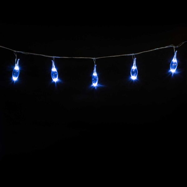 Качественная картинка Светодиодная гирлянда Laitcom "Капли", 24V, 16 Led, IP44, белый