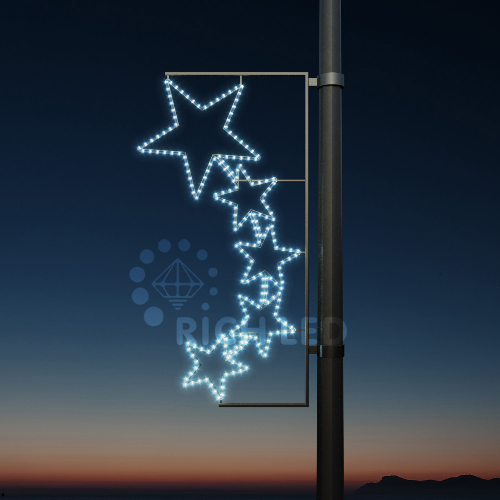 Качественная картинка Светодиодная консоль "Звезды 5" Белый