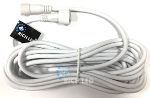 Удлинитель 2 м, 2 pin, 2-х проводной, белый. RichLed
