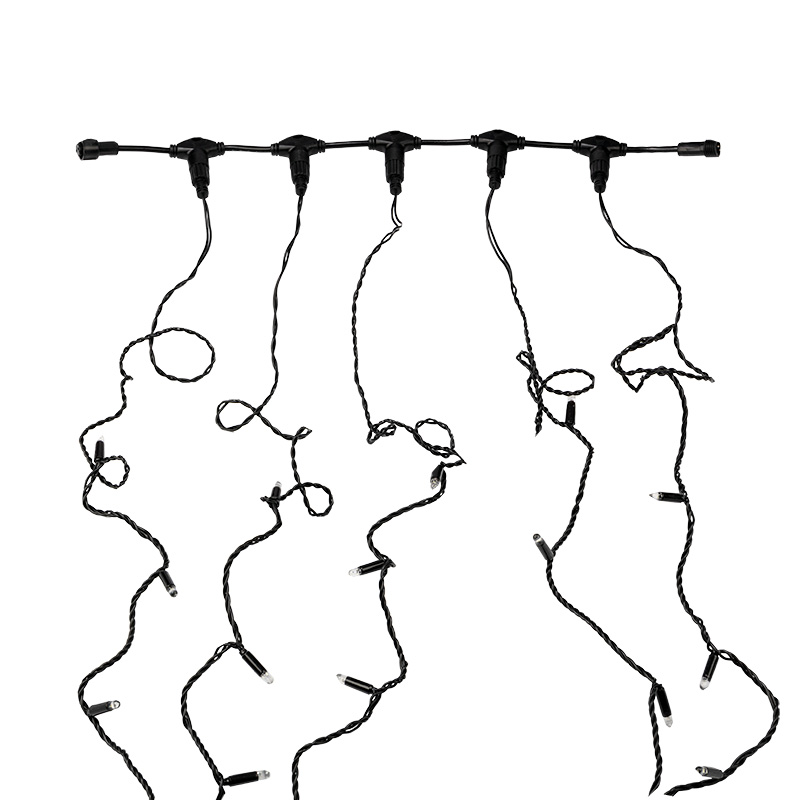 Качественная картинка Гирлянда NEON-NIGHT ClipLight 24V, 5 нитей по 20 метров, Желтый