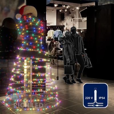 Светодиодные гирлянды RichLed Нить 10 м, 220 В, пост.свеч, IP54, прозр.провод, цвет мульти