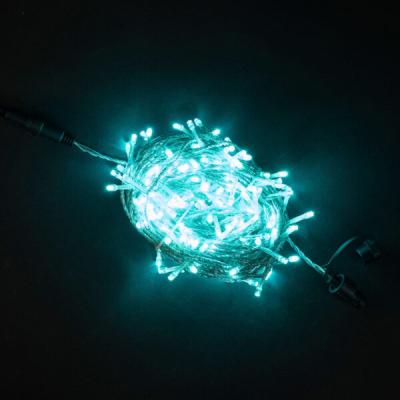 Светодиодная нить Laitcom с возможностью динамики, 20м, 24V, 200 LED. IP65, прозр. пр., аква