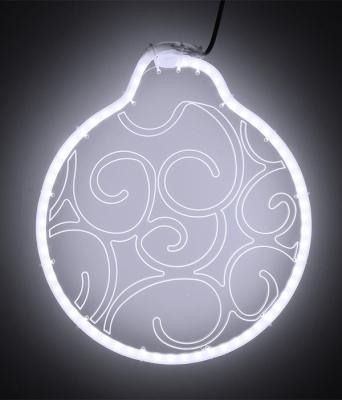 Светодиодная Фигура Шар Laitcom 30 x 30 см Белая, Гибкий Неон и Акрилайт, IP54