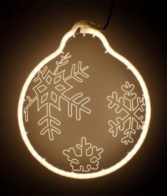 Светодиодная Фигура Шар Laitcom 30 x 30 см Тепло-Белая, Гибкий Неон и Акрилайт, IP54