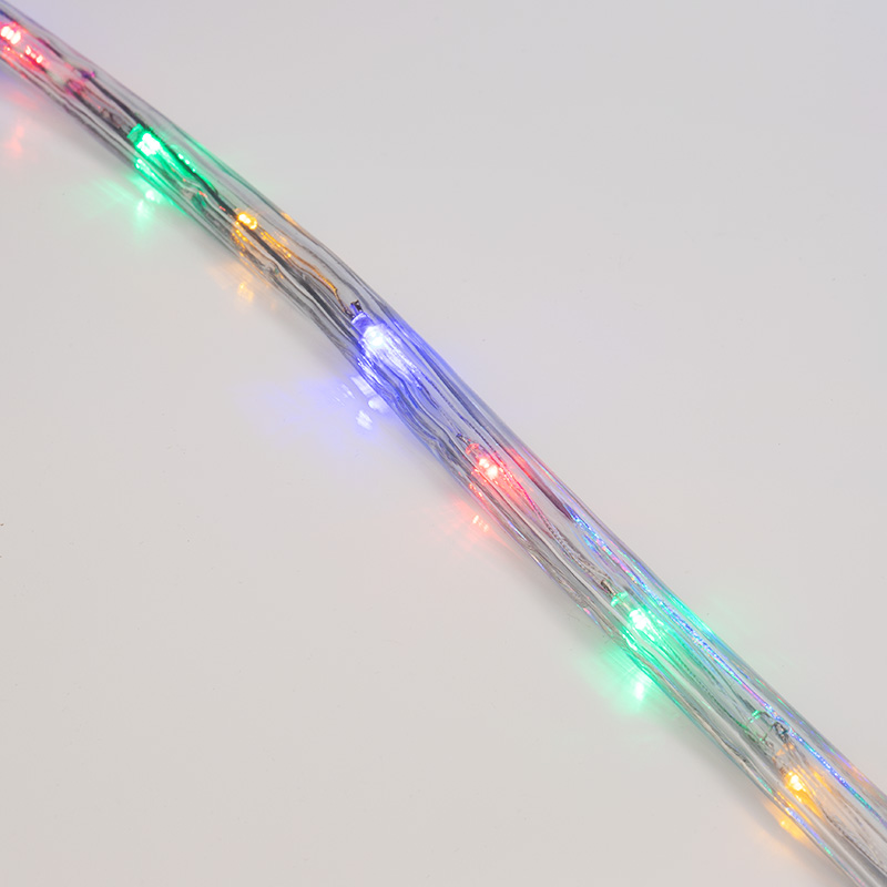 Качественная картинка Дюралайт NEON-NIGHT трехжильный 230В 13мм 24 LED/м МУЛЬТИ (RYGB) динамика Эконом