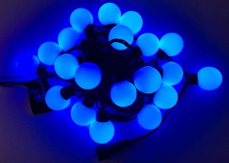 Качественная картинка Лампа синяя для Белт-лайт, Е27, 1 Вт