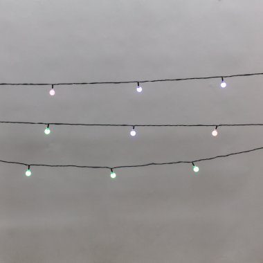 Гирлянда светодиодная Шарики Neon-Night 5 м, зеленый провод, IP20, 20LED, мерцание мульти