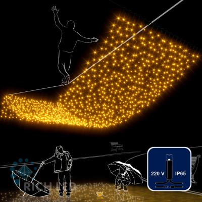 Светодиодный занавес Rich LED 2*6 м, с герметичным колпачком, соединяемый (до 5 шт), IP65, желтый Светодиодный занавес Rich LED 2*6 м, с герметичным колпачком, соединяемый (до 5 шт), IP65, желтый