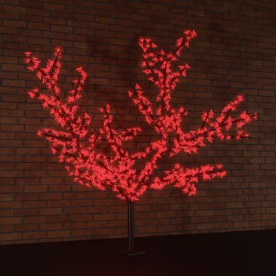 Светодиодное дерево Сакура 2,4 м, диаметр кроны 1,7м, красные диоды, IP65, NEON-NIGHT