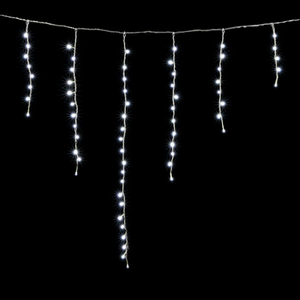 Качественная картинка Светодиодная бахрома Laitcom 1x1м, 65 LED, IP65, прозр. пр.,белый