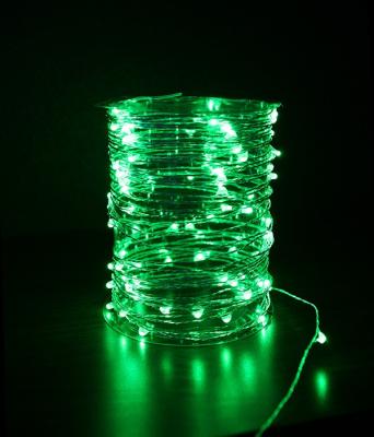 Светодиодная нить Laitcom "Роса", 10м., 12V, 100 LED, IP20, прозр. провод, зеленый