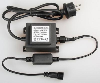 Трансформатор 220/24 В 60 W черный