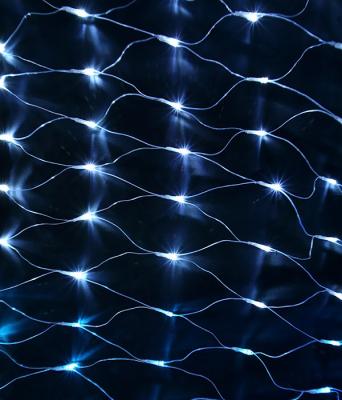 Светодиодная сеть с эффектом бегущий огонь Laitcom 3x1м, 24V, IP65, прозр. пр., 320 led синий