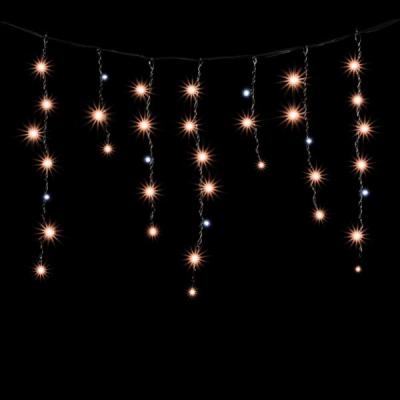 Светодиодная бахрома Laitcom 3,1x0,5м, 150 LED, IP54, черн.провод, экстра т.белый, мерц белого диода