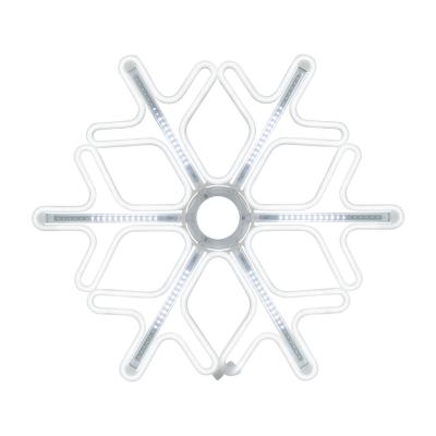 Фигура LED из неона Снежинка с эффектом тающих сосулек 60x60см БЕЛЫЙ NEON-NIGHT