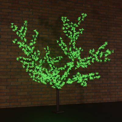 Светодиодное дерево Сакура 2,4 м, диаметр кроны 1,7 м, зеленые диоды, IP65, NEON-NIGHT