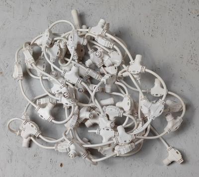 Кабель 2х1 с Т-коннекторами Laitcom, тип М, шаг 0,4м, длина 8,6 м, белый пр.(разветвитель) 20 гирл