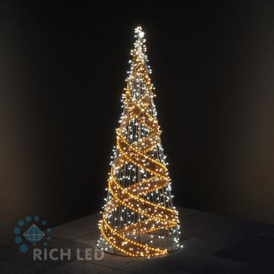 Спиральная елка 2, RichLed,  2100×800×800 мм, 87 ВТ, 24 В