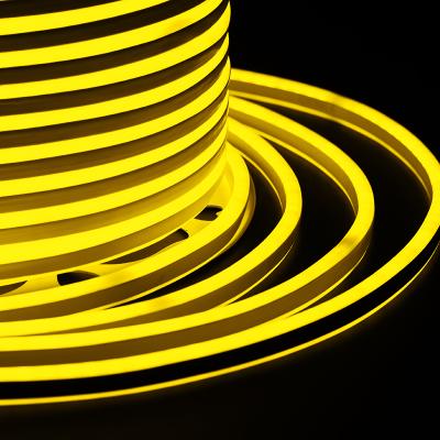 Гибкий неон NEON-NIGHT 7х12мм двухсторонний компактный 120 LED/м ЖЕЛТЫЙ 230В бухта 100м