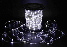 Светодиодная гирлянда "Краса" Teamprof, 200м, 2000 LED, прозрачный провод, белая