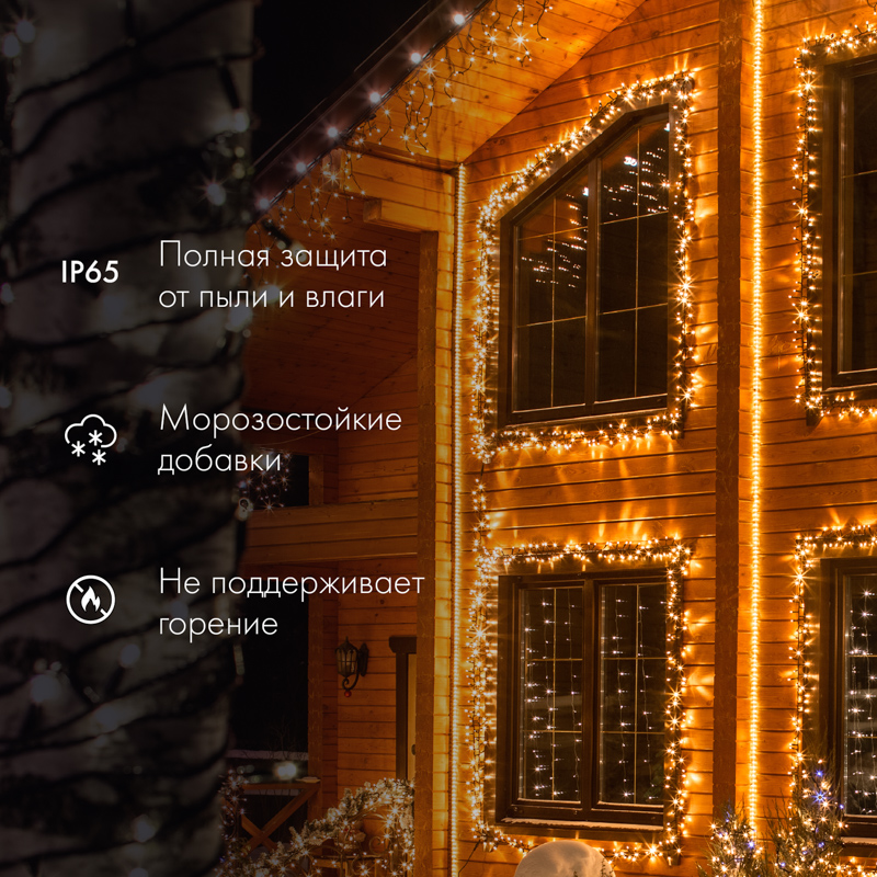 Качественная картинка Дюралайт NEON-NIGHT двухжильный 230В 13мм 30 LED/м КРАСНЫЙ статика