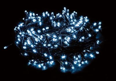 Светодиодная гирлянда Feron CL33, 230V, 100 LED, пост.свеч., 4000К, 7.5W, 20mA, IP44, 10м.+1,5м.