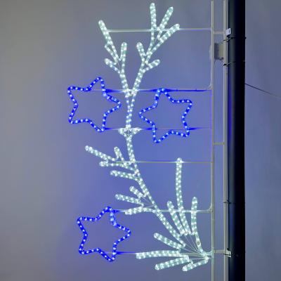 Светодиодная консоль Laitcom "Уральские звезды" 80 х 150 см, Бело-Синяя, 220В