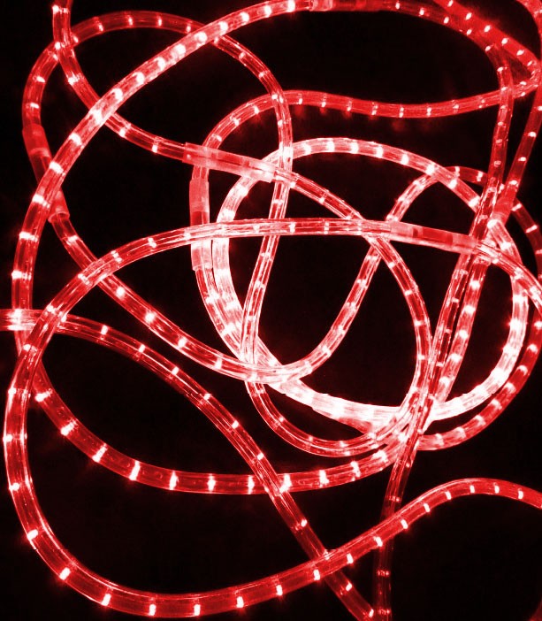 Качественная картинка Дюралайт 3-х проводной RichLed, 8 режимов свечения, цвет красный