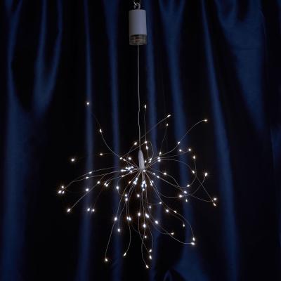 Светодиодная гирлянда украшение Фейерверк Feron CL595 100 LED 0.3м, 5000K, батарейки 4*АА,  IP20
