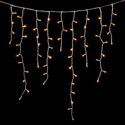 Светодиодная бахрома Laitcom 4,8x0,9м, 348 LED, IP65, прозр. пр., желтый