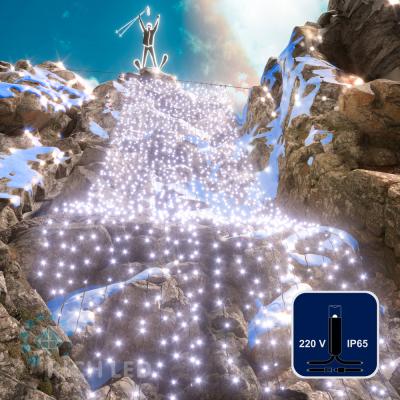 Светодиодный занавес RichLed, 2*9 м, 220 В, пост. свечение, IP 65, герметичный колпачок, цвет белый