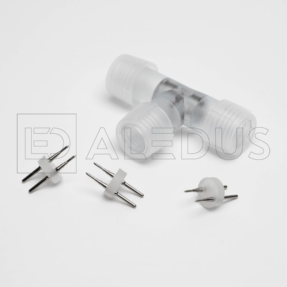 Качественная картинка T-образный соединитель ALEDUS для 2-х проводного дюралайта