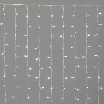 Светодиодный занавес Laitcom (без Т-коннектора), 2x2м, 200 LED, IP54, прозр. провод, белый