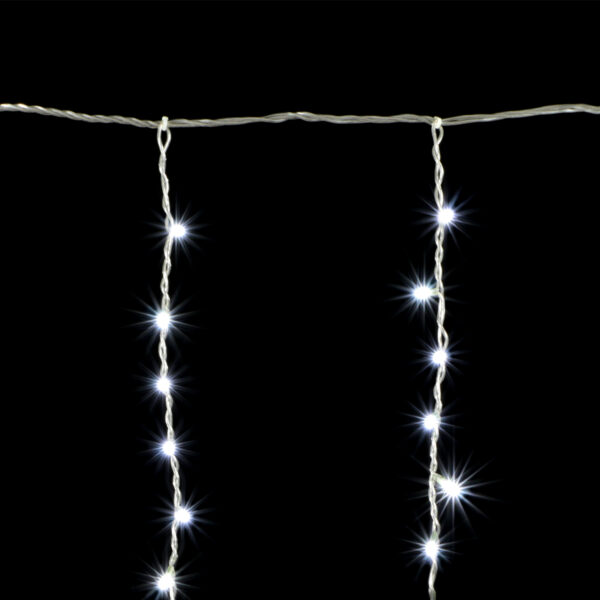 Качественная картинка Светодиодная бахрома Laitcom 1x1м, 65 LED, IP65, прозр. пр.,белый