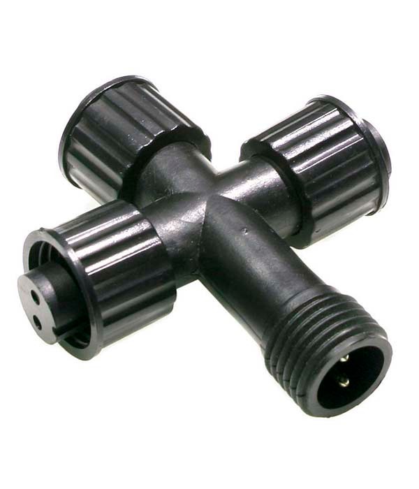 Качественная картинка 04-054 Разветвитель на 3, черный провод