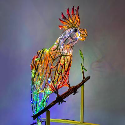 Декоративная 3D Попугай 50 см Neon-Night