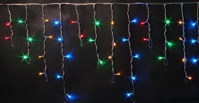 Светодиодная бахрома Rich LED 3*0,5 м, 220 В, пост. свечение, резин., IP 65, герм.колп., мульт цвет