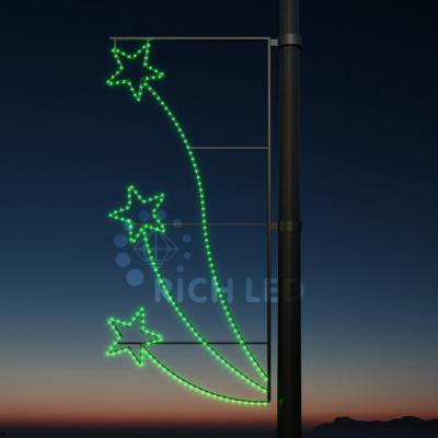 Светодиодная консоль Звезды 1, 174х83, зеленый (220)