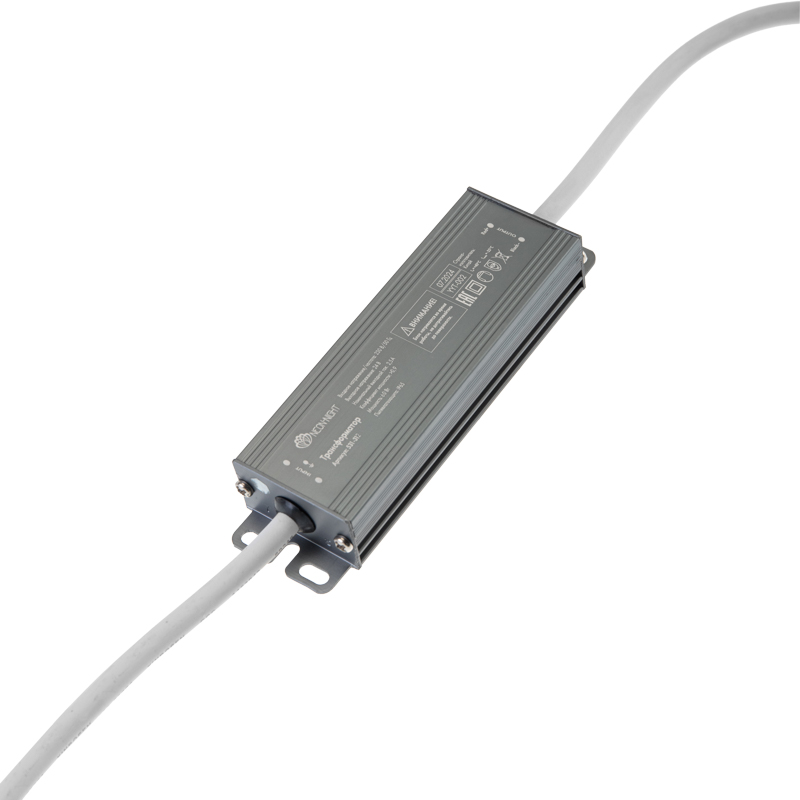 Качественная картинка Блок питания (трансформатор) для уличных гирлянд 24В, 60Вт, алюминиевый корпус, IP65 NEON-NIGHT