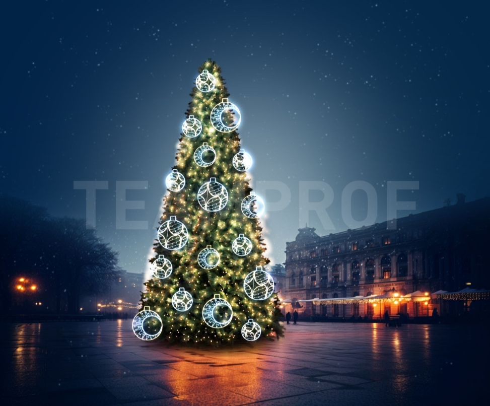 Качественная картинка Снежинка MAIN Teamprof, 50 см, теплый белый