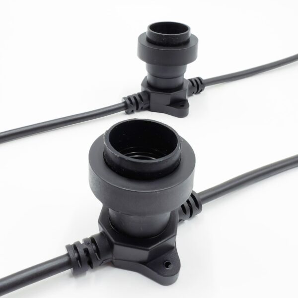 Качественная картинка Белт-Лайт Laitcom 20м, Провод Черный Каучук, Шаг 100 см, 20 Патронов, IP65