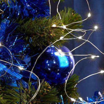 Светодиодная гирлянда на елку Feron CL53, 200 LED, белый, 10 веток* 20 лампочек, 2м + 1м шнур, IP20