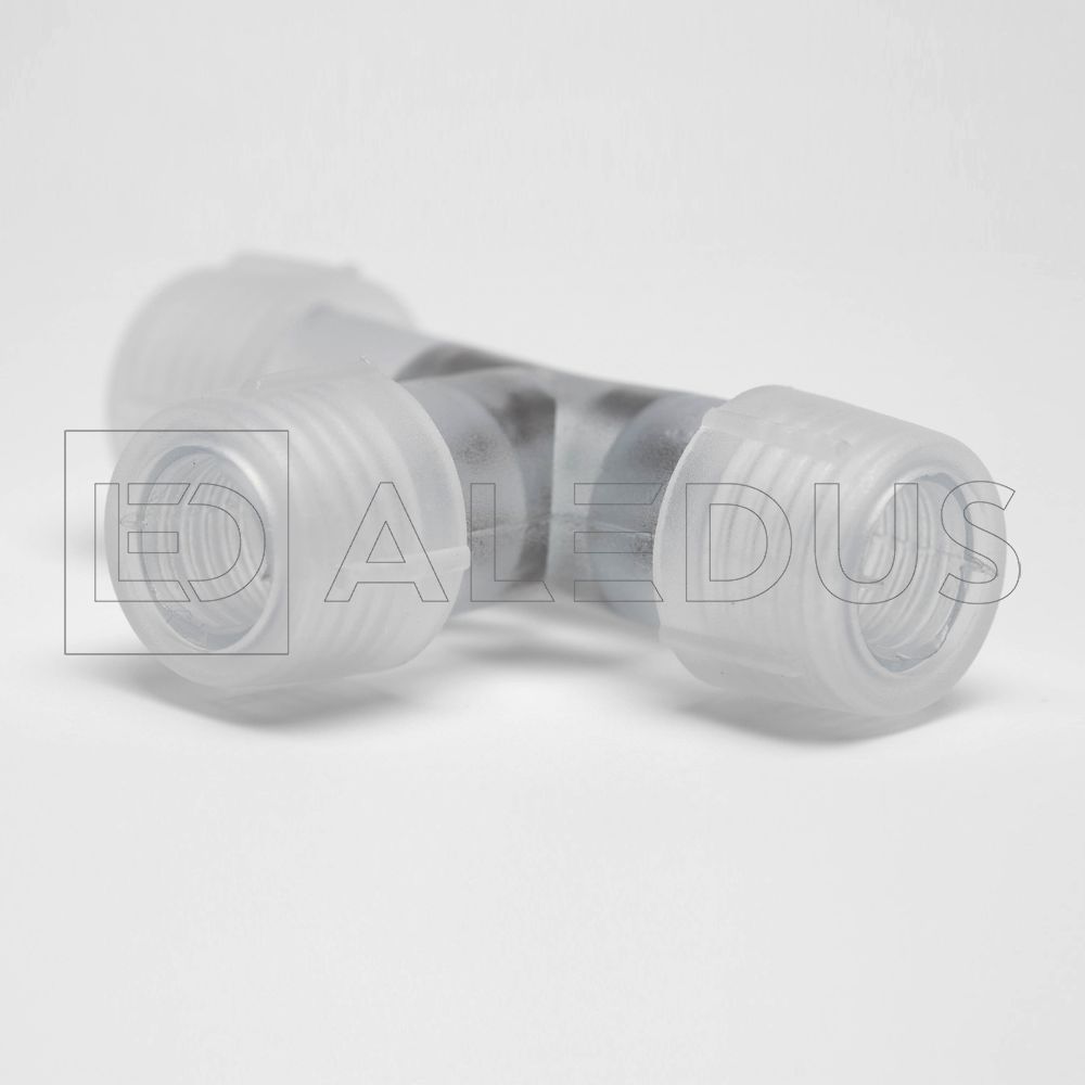 Качественная картинка T-образный соединитель ALEDUS для 2-х проводного дюралайта