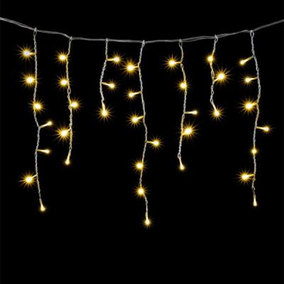 Светодиодная бахрома Laitcom 3x0,5м., 150 LED, IP65, прозр. пр., шампань