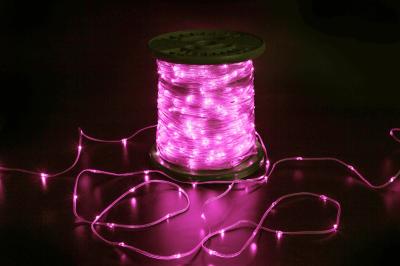 Светодиодная гирлянда "Краса" Teamprof, 200м, 2000 LED, прозрачный провод, розовая