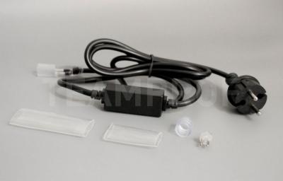 Комплект подключения для 2-х проводного дюралайта, Teamprof, с вилкой, 1,5А, черный Комплект подключения для 2-х проводного дюралайта, Teamprof, с вилкой, 1,5А, черный