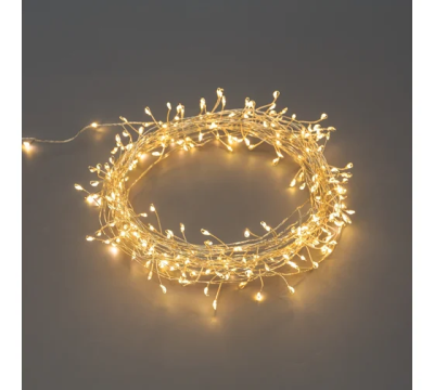 Светодиодная гирлянда Роса фейерверк Neon-Night, 10м, 250 LED, ПВХ, IP20, контроллер, теп.белый