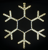 Световая игрушка "Снежинка", Teamprof, 80*80 см., 24В, тёплая белая