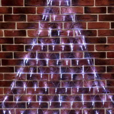 Cветодиодная cеть NEON-NIGHT треугольная 1,5х2х2м БЕЛЫЙ прозрачный ПВХ IP65 динамика 230В