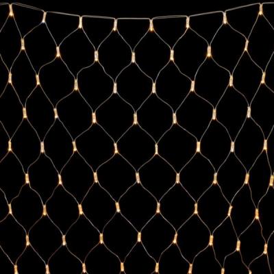 Светодиодная сеть с колпачком Laitcom, 2x2м, 256 led, IP65, 220В, прозр. пр.ПВХ, тепло-белый